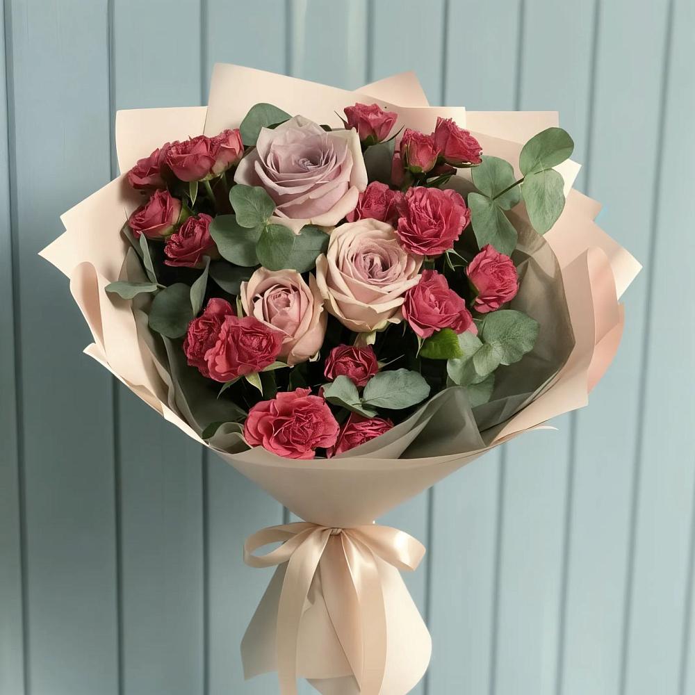 Букет цветов из: Гвоздики и Розы в Ровеньках