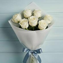 Букет 7 Белых роз Эдлесс Лав в Ровеньках