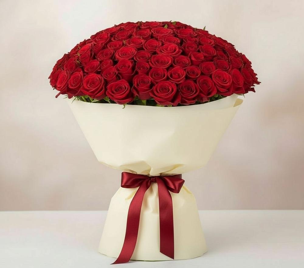 Букет 101 Красная роза Милано в Ровеньках