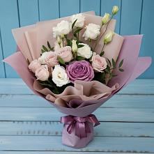 Букет цветов из:  Розы и Лизиантусы #REPLACE_PRED# Ровеньках