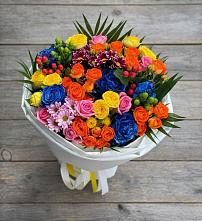 Букет цветов из:  Розы и Хризантемы в Ровеньках