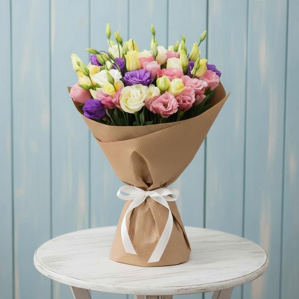 Букет цветов из: Лизиантусы в Ровеньках