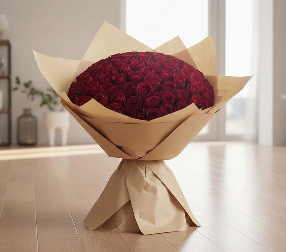 Букет 101 Красная роза в Ровеньках