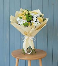 Букет цветов из:  Хризантемы и Розы #REPLACE_PRED# Ровеньках